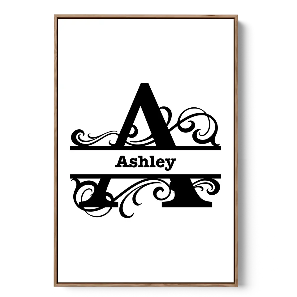 Personalized Letter Initial and Name