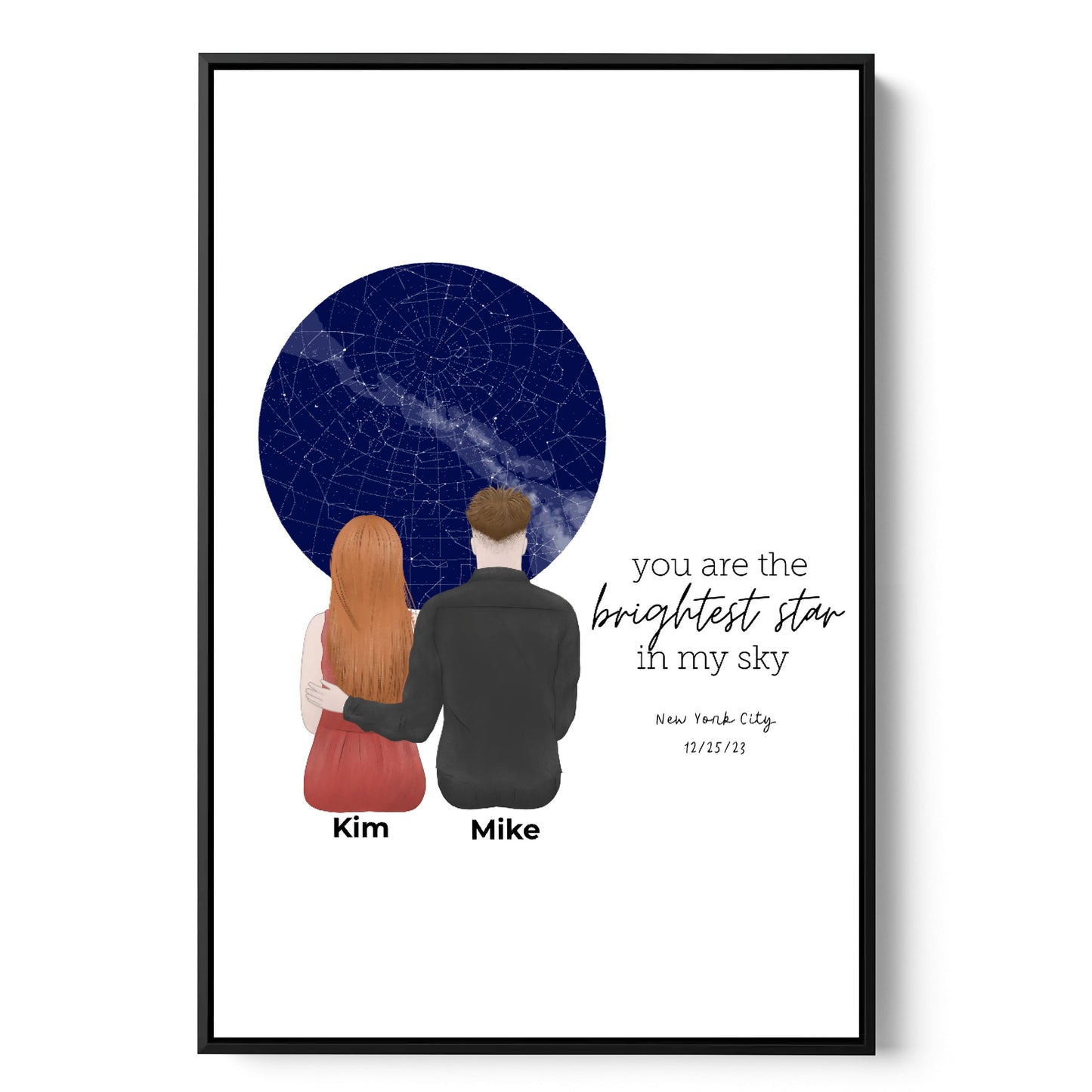 The Night We - Personalized Canvas Wall Art