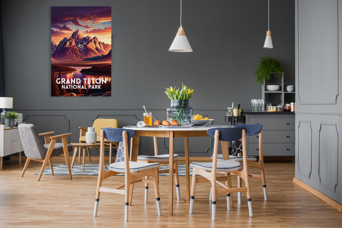 Grand Teton National Park Canvas Wall Art